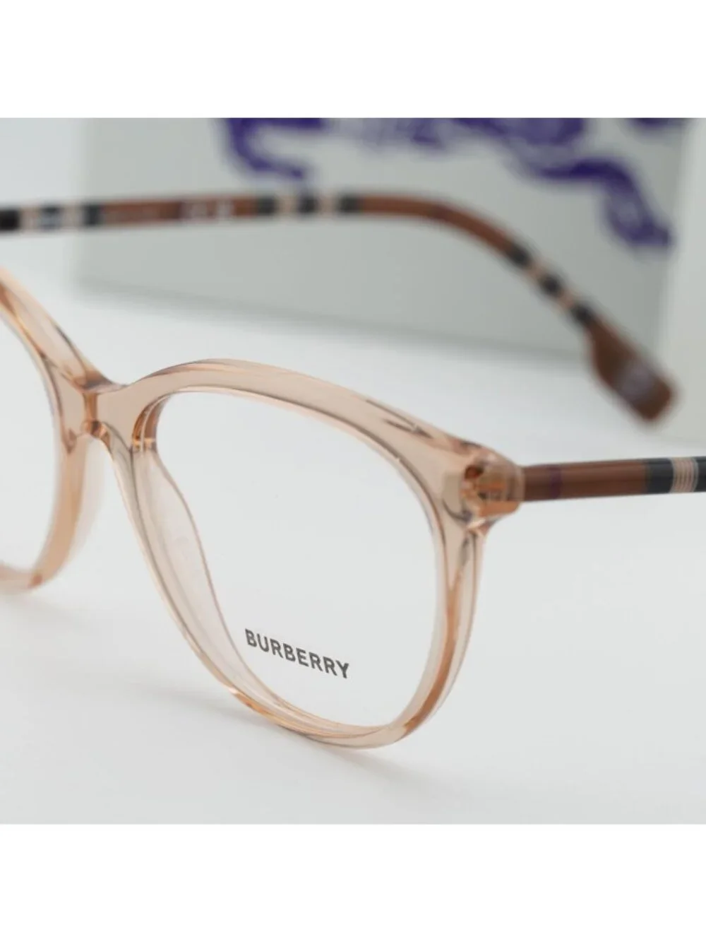 Burberry BE2389 4088 Geometric Eyeglasses 52mm - Shiny Peach
